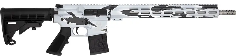 16" Stainless Steel 5-Round Pursuit Snow Camo AR15 Rifle .350 Legend