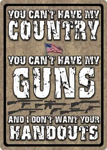Defiant Patriotism: 'You Can't Have My Country' Sign