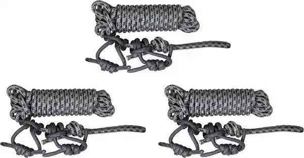 Summit Life Line 30' Safety Rope with Double Prusik Knot - 3 Pack