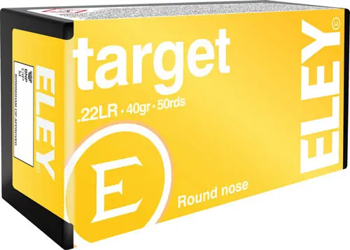 ELEY Target .22LR 40 Grain Round Nose Ammunition - 50 Rounds