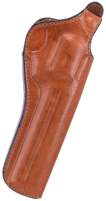 Bianchi 12696 Cyclone Tan Leather Holster for 6" Revolvers - Right Hand Belt Loop Mount