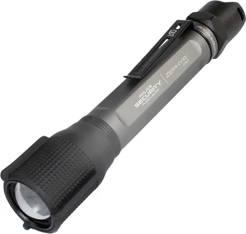 Zephyr Tactical Flashlight - 550 Lumens, 3 Modes, 2 AA Batteries, White