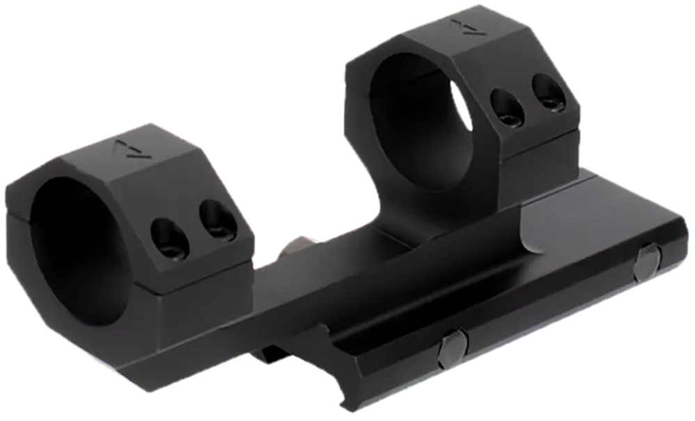 Aim Sports MTCLF115 Black Anodized Aluminum Cantilever Scope Mount with Medium 1" Rings