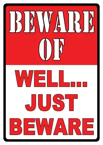 CAUTION: RIVERS EDGE AHEAD - 12"x17" SIGN