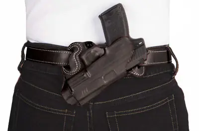 DeSantis Small of Back Holster for S&W J Frame 2-2.25" Barrel - RH OWB Leather