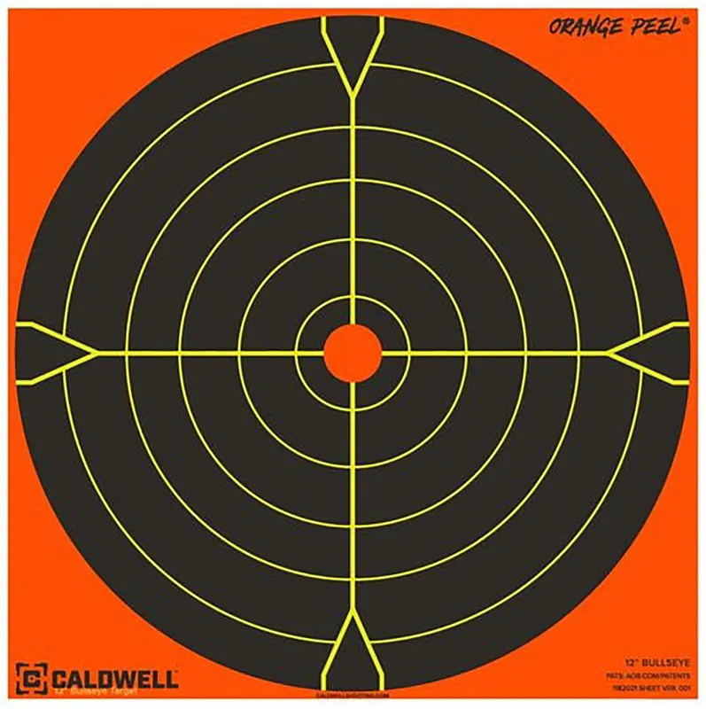 Caldwell Orange Peel Self-Adhesive Bullseye Targets 10 Pack
