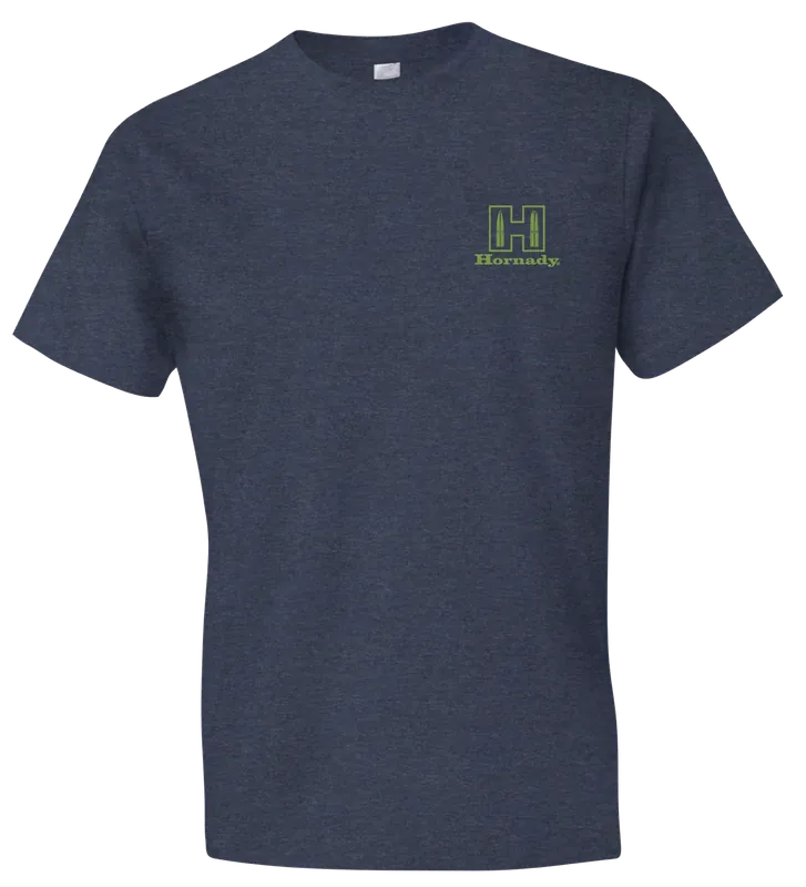 Hornady Logo Stamp Indigo T-Shirt - Medium Short Sleeve
