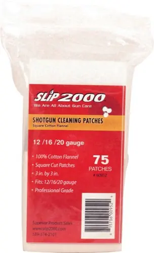 SQUARE 3" CLEANING PATCHES 75-PACK 2000 COUNT .12/.16/.20GA