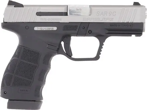SAR USA SAR9C 9mm Compact 4" Stainless 2-15RD