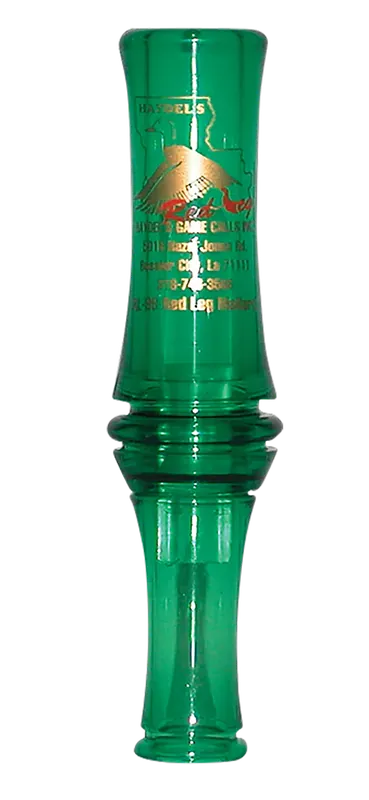 Haydel's RL99 "Redleg" Double Reed Mallard Call - Green Plastic Duck Attractor