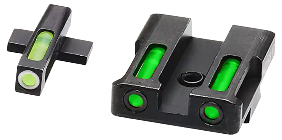 HiViz XDN321 LiteWave H3 Sight Set for Springfield XD - Green Tritium Front & Fiber Optic Rear Sights