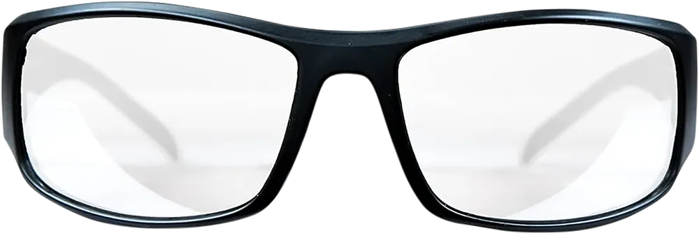 Thunderbolt Shooting Glasses with Clear Mirror Lens and Black Frame - M&P Accessories 110168