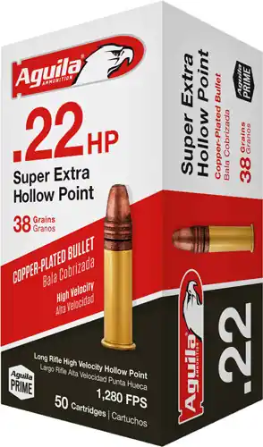 2000 Round Case Lot Aguila High-Velocity .22LR 38 Grain Hollow Point