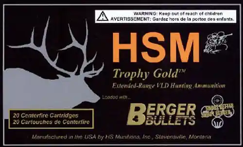 HSM 338 Win Mag 300gr Berger Hybrid Tactical OTM 20/Box