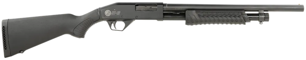 Rossi ST1218BK 12 Gauge Shotgun with Matte Black Finish and Synthetic Stock