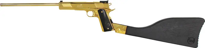 24K Gold Iver Johnson Eagle XL45 .45 ACP Carbine with 16" Barrel