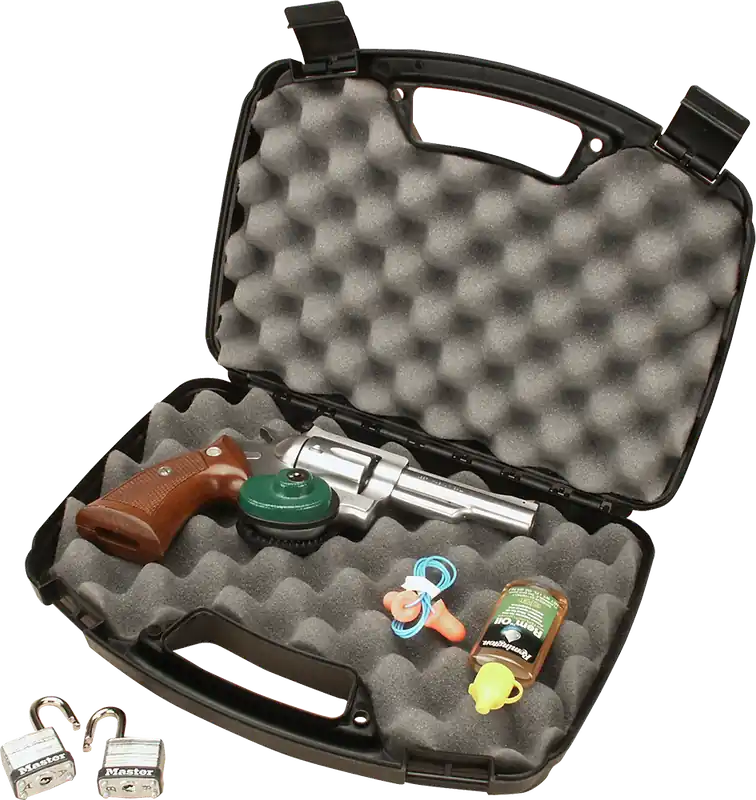 MTM Case-Gard 80740 Black Polypropylene Single Handgun Case, 13"
