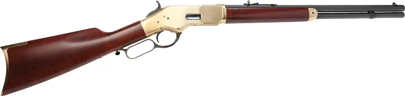 Cimarron 1866 Yellowboy 32-20 Octagon Rifle - Brass/Blued Walnut, 20"