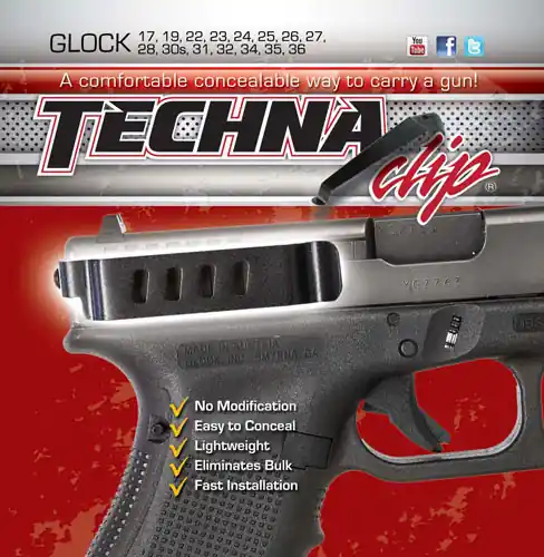 Glock 202121SF29 Handgun Retention with Techna Clip