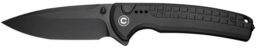 Civivi Sentinel Strike II Folding Knife with Black Stonewashed Nitro-V Blade and Textured FRN Handle