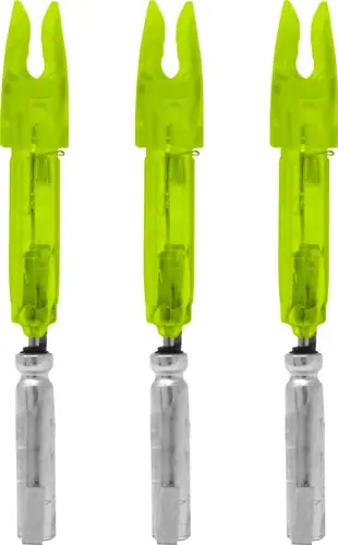 X-Series Green 3-Pack Lumenok Lighted Nock