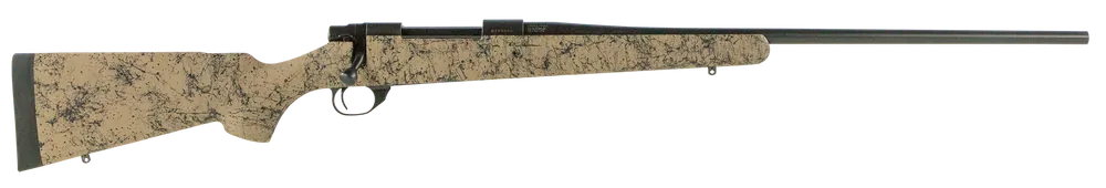 Howa M1500 HS Precision 7mm Rem Mag Rifle with 24" Barrel and Tan Black Webbed Stock