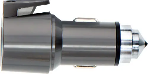 Aluminum Vehicle Escape Tool with Built-In USB Charger 2.5"