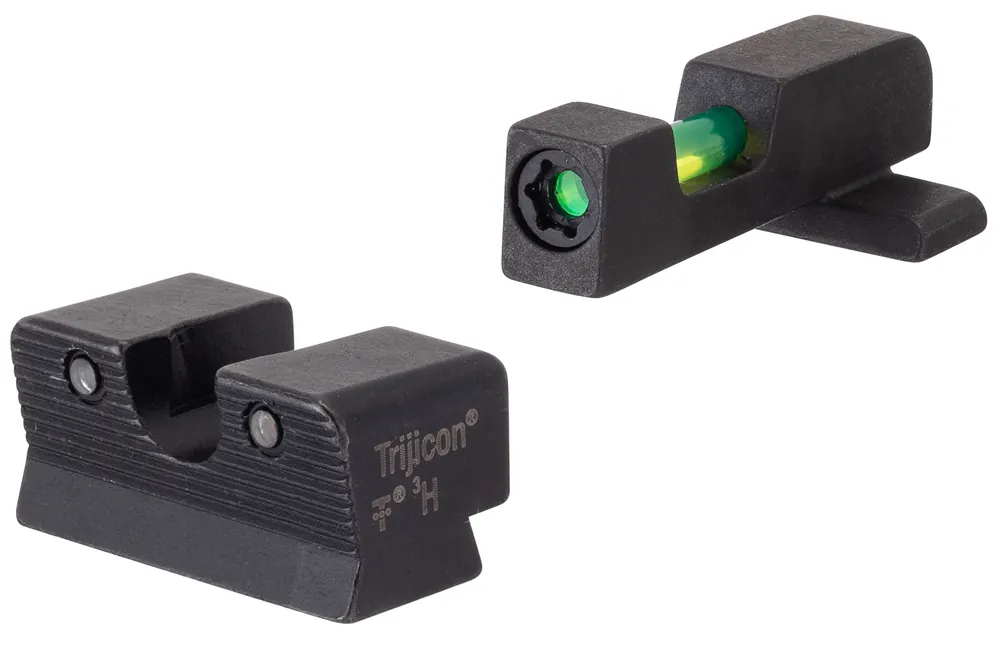 Trijicon DI Night Sight Set for Springfield Armory XD Series - Green Tritium/Fiber Optic Front & Black Outline Rear