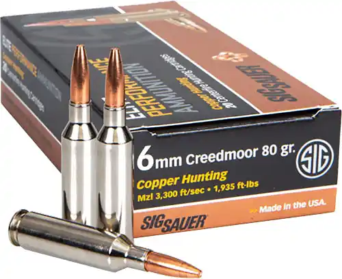 Copper Hunting 6mm Creedmoor 80gr Elite 20rd 10bx/cs