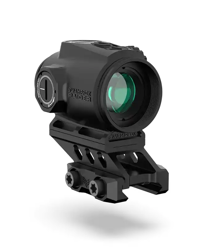 Swampfox Raider Micro Prism 1x20mm 6 MOA Green Dot & Laser