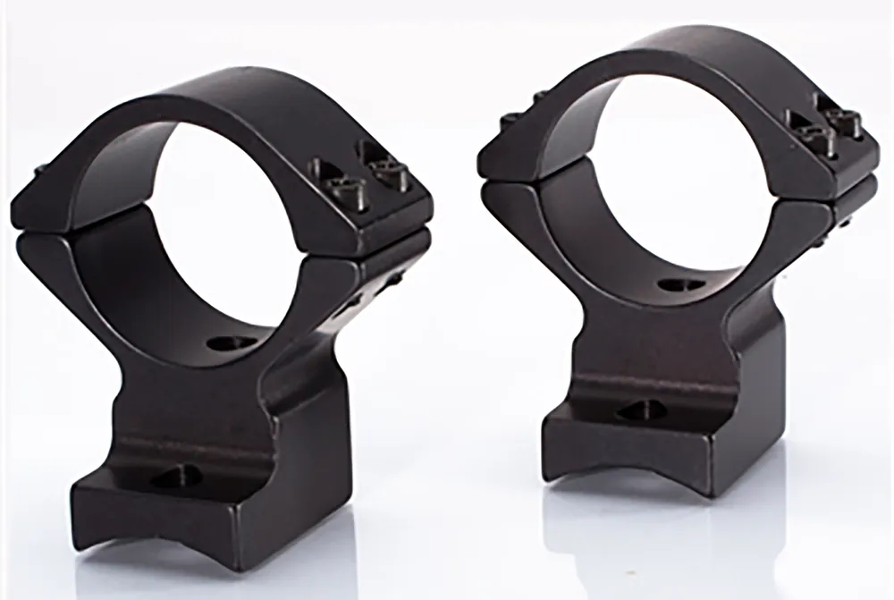 Talley 950711 Black Anodized Aluminum Scope Mount/Ring Combo for Browning BLR/BAR/BPR - 1" Tube, High Rings, 0 MOA
