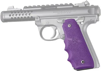 Ruger 22/45 MKIV Rubber Finger Groove Grips by Hogue