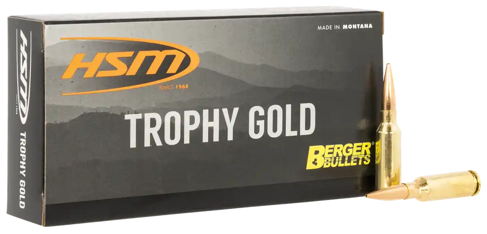 HSM 6mm ARC 95gr Trophy Gold Extended Range Ammo - 20 Rounds per Box
