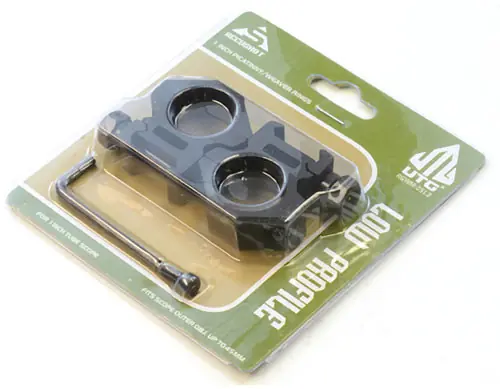 Low Profile 1" UTG Rings - Matte Black Picatinny/Weaver