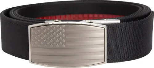 Nexbelt Aston USA Embossed Gun Belt 1.5" Black, Fits Up to 50" Waist