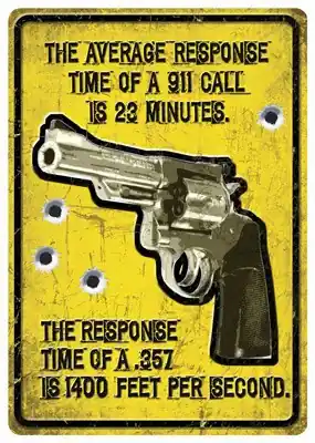 Average Response Time Tin Sign - Rivers Edge 12"x17"
