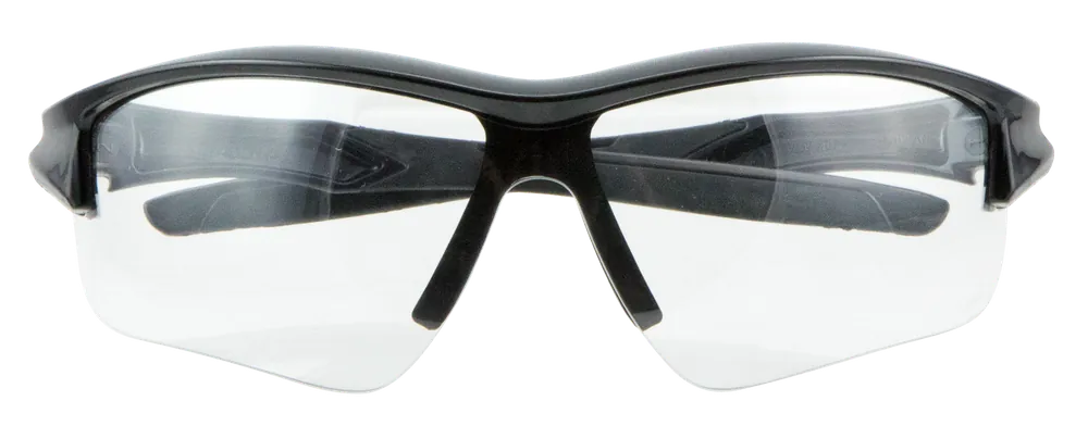 Uvex Acadia Anti-Fog Safety Glasses with Clear Lens and Black Frame