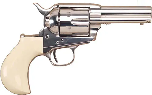 Cimarron Doc Holliday 45LC FS 3.5" Stainless Steel with Tru-Ivory Grips