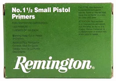 5000 Pack Case of Remington Small Pistol Primers