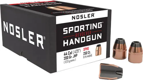 Nosler 44 Cal .429 200GR JHP Bullets - 250 Count