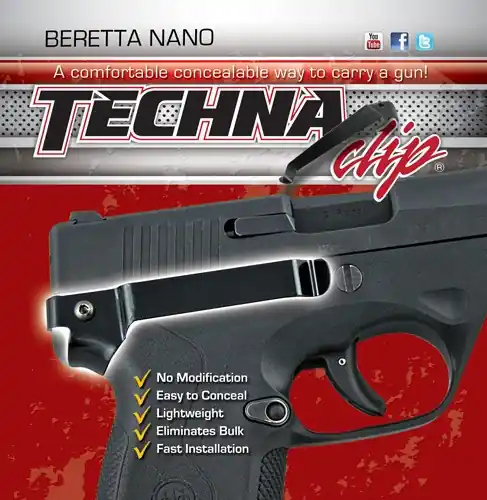 Techna Clip Handgun Retention for Beretta Nano - Right Side Clip