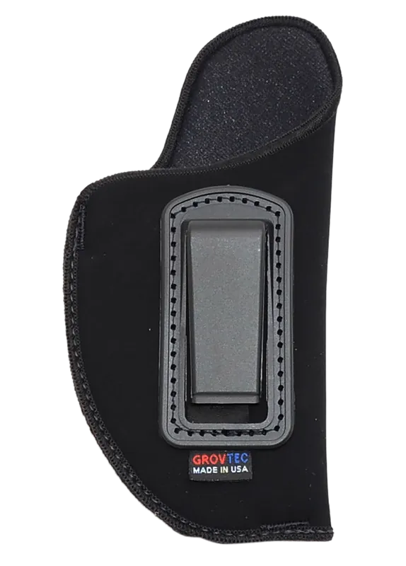 GrovTec US Inc GTHL14101R IWB Holster for Medium Semi-Auto 3-4" Barrel, Right Hand, Black Suede