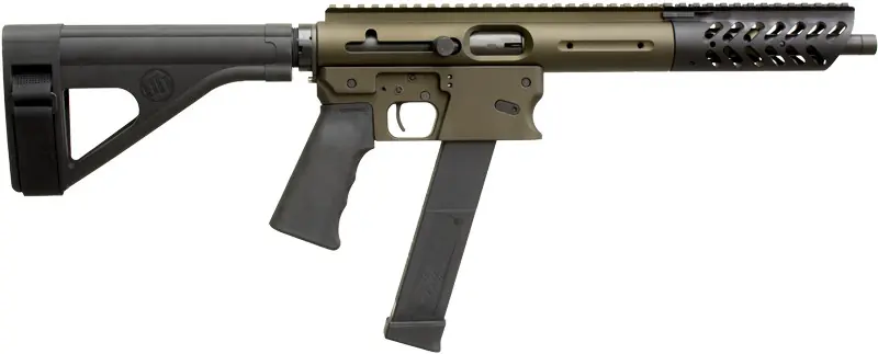 10.25" TB 33RD Aero Survival Pistol 9mm with Brace ODGTNW