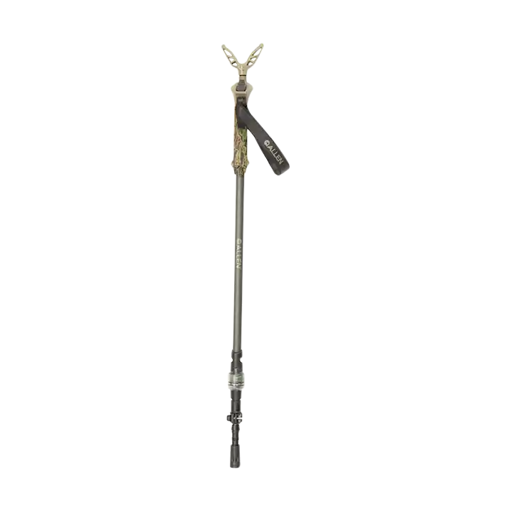 Allen 21447 Axial EZ-Stik Monopod: Matte Beetle Green Aluminum, 29-61" Adjustable Shooting Stick with Auto Slide & Post Attachment