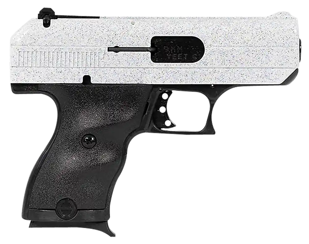 Hi-Point C9 9mm Luger Pistol with White Sparkle Slide and Black Polymer Frame