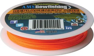 Bowfishing Replacement Line Orange #200 - 25 Yards