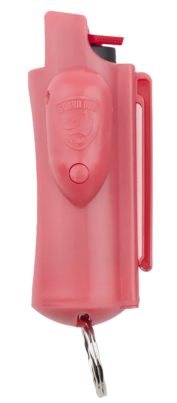Guard Dog AccuFire Pink Pepper Spray with Belt Clip, Case, and Key Ring - 0.50 oz