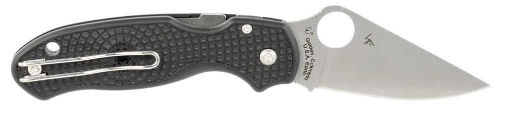 Spyderco Para 3 Lightweight Folding Knife with 2.92" CTS BD1 Blade and Black FRN Handle