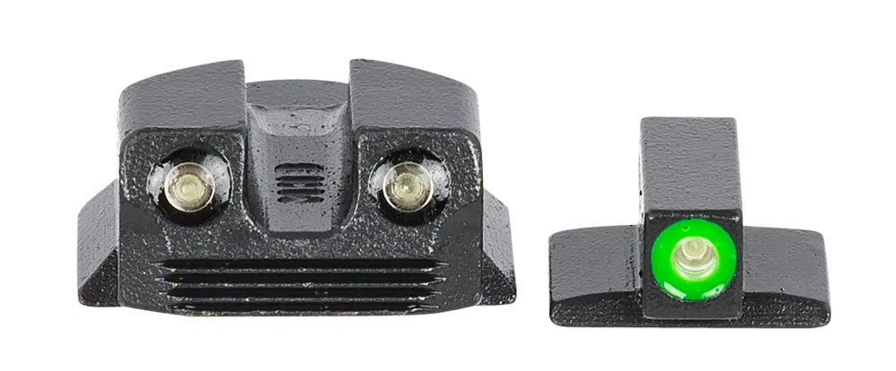 Meprolight USA Hyper-Bright Green Tritium Sights for Kimber 1911 Micro - Black Frame