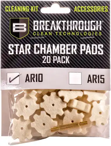 20-Pack Chamber Pad with 8-32 Adapter for AR-10 Star